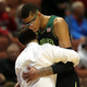 Isaiah Austin hugs head coach Scott Drew of the Baylor Bears as he is taken out of the game March 27, 2014, against the Wisconsin Badgers during the regional semifinal of the 2014 NCAA Men's Basketball Tournament at the Honda Center in Anaheim, Calif.
Jeff Gross/Getty Images